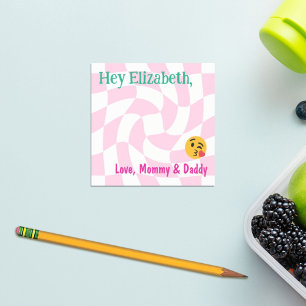 Personalisierte Girl Lunch Box Hinweise Retro Scha Post-it Klebezettel