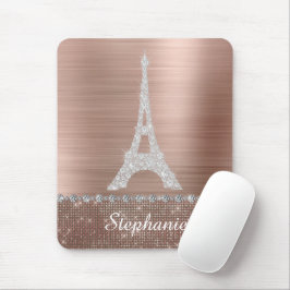 Personalisierte Girl Rose Gold Diamant Sparkasse P Mousepad
