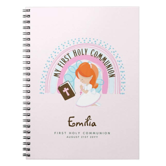Personalisierte Girls Prayer Journal oder Bible St Notizblock (Vorderseite)