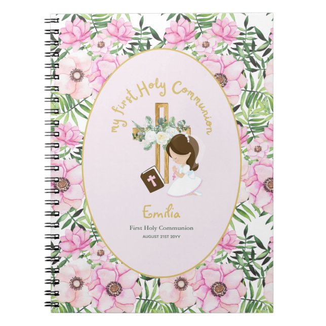 Personalisierte Girls Prayer Journal oder Bible St Notizblock (Vorderseite)