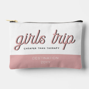 Personalisierte Girls Reisen billiger als Therapie Zubehörtasche