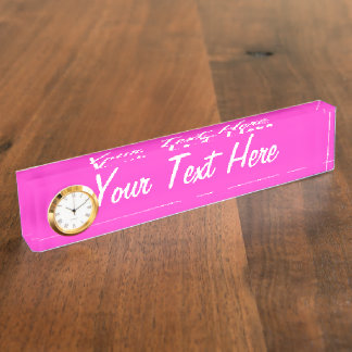 Personalisierte Girly Hot Pink Farbe Anpassen! Namensplakette