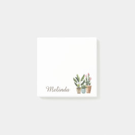 Personalisierte Girly Potted-Pflanze Post-it Klebezettel