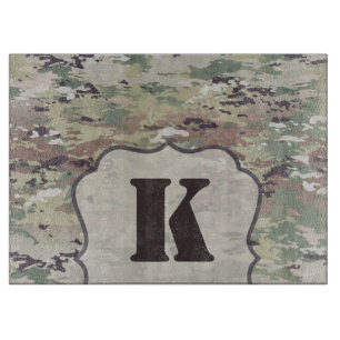 Personalisierte gläserne Schneidewaffe OCP Camoufl Schneidebrett