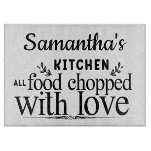 Personalisierte Glasschneidplatte Schneidebrett