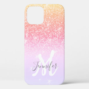 Personalisierte Glitzern von Girly Rainbow Glitzer Case-Mate iPhone Hülle