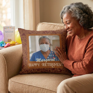 Personalisierte glückliche Krankenpfleger-Ruhestan Kissen