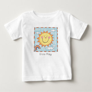 Personalisierte Glückssonne Baby T-shirt