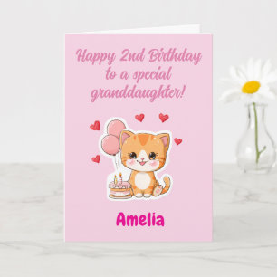 Personalisierte Glückwünsche zum 2. Geburtstag Enk Karte