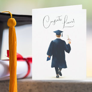 Personalisierte Glückwünsche zum Studienabschluss  Karte