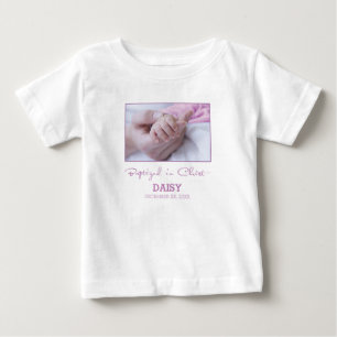Personalisierte Glückwünsche zur Taufe für Baby Mä T-shirt