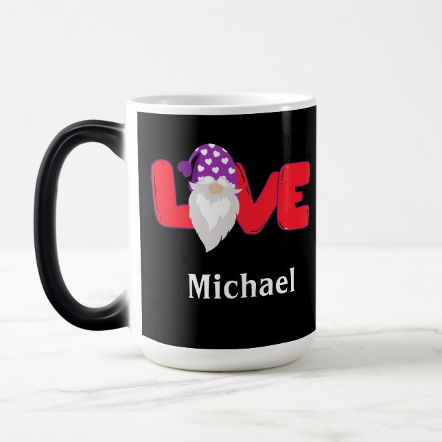 Personalisierte GNOME-Liebe-Tasse Verwandlungstasse (Links)