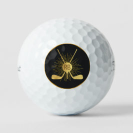 Personalisierte Gold-Golfklubs Golfball