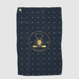 Personalisierte Gold-Golfklubs Golfhandtuch