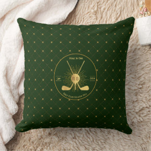Personalisierte Gold-Golfklubs Kissen