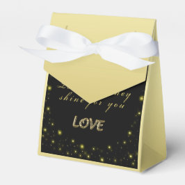 Personalisierte Gold- und Glitzern-Sterne in Schwa Geschenkschachtel