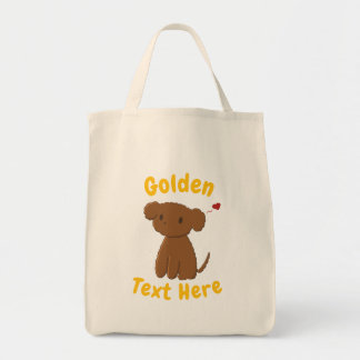 Personalisierte Golden Doodle-Hund-Tragetaschen Tragetasche
