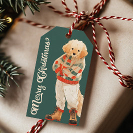 Personalisierte Golden Retriever Doliday Geschenkm Geschenkanhänger