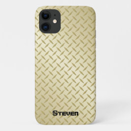 Personalisierte goldene Diamantplatte Case-Mate iPhone Hülle