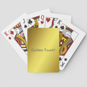 Personalisierte "Goldene Touch", gelb und goldgelb Spielkarten