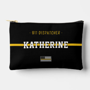 Personalisierte Goldflagge 911 Zubehörtasche