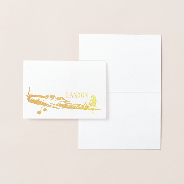 Personalisierte Goldfolie Folienkarte (Anzeige)