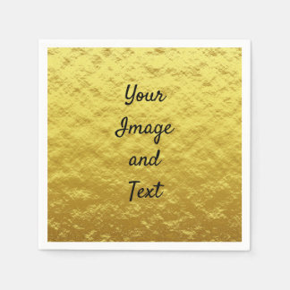 Personalisierte Goldfolie Serviette