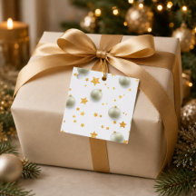 Personalisierte Goldsterne und Weihnachtsbaumschmu