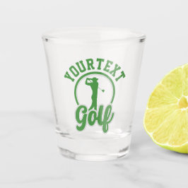 Personalisierte Golf ADD NAME Retro Pro Golfer Swi Schnapsglas