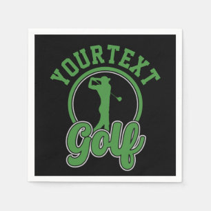 Personalisierte Golf ADD NAME Retro Pro Golfer Swi Serviette