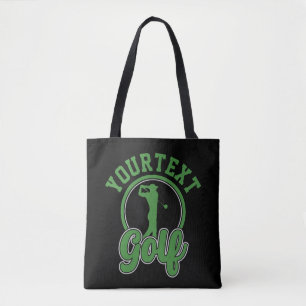 Personalisierte Golf ADD NAME Retro Pro Golfer Swi Tasche