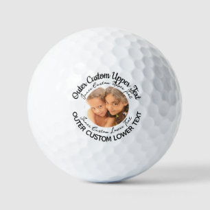 Personalisierte Golf-Balls mit 4-zeiligen Text-Fot Golfball