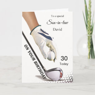 Personalisierte Golf Birthday Card Karte