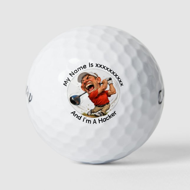 Personalisierte Golf-Hacker-Callaway-Golfbälle Golfball (Vorderseite)