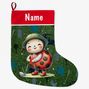 Personalisierte Golf Weihnachtsgeschenke Golf them Großer Weihnachtsstrumpf