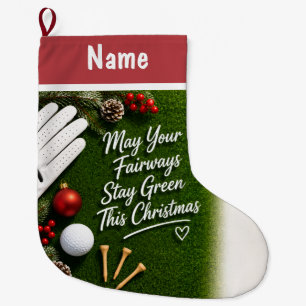 Personalisierte Golf-Weihnachtsgeschenke Großer Weihnachtsstrumpf