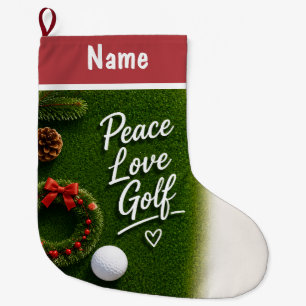 Personalisierte Golf-Weihnachtsgeschenke Großer Weihnachtsstrumpf