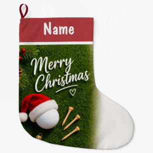 Personalisierte Golf-Weihnachtsgeschenke Großer Weihnachtsstrumpf