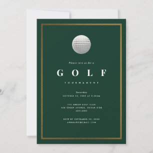 Personalisierte Golf-Wochenend-Itinerary-Karte Einladung