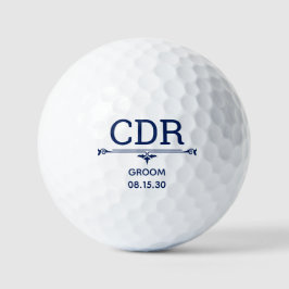 Personalisierte Golfbälle für den Bräutigam