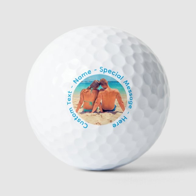 Personalisierte Golfbälle für Ihr Foto und benutze (Vorderseite)