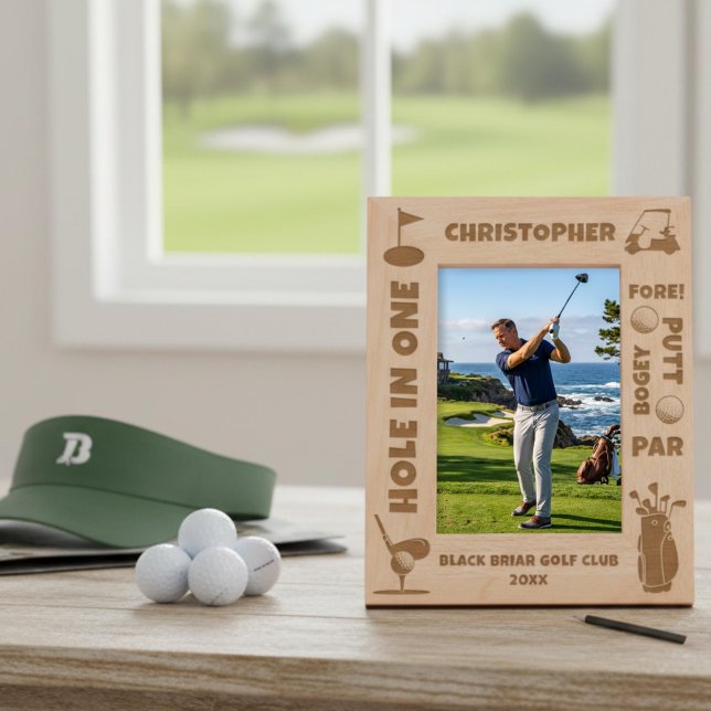 Personalisierte Golfbegriffe und -Symbole Geätzte Rahmen (Von Creator hochgeladen)