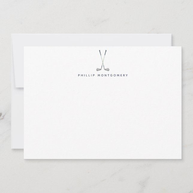 Personalisierte Golfclubs Mitteilungskarte (Vorderseite)