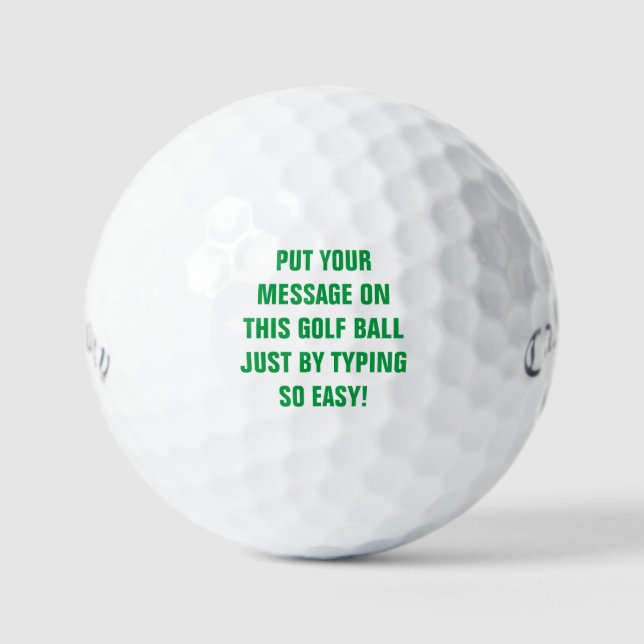 Personalisierte Golfplätze Golfball (Vorderseite)
