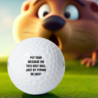 Personalisierte Golfplätze Golfball