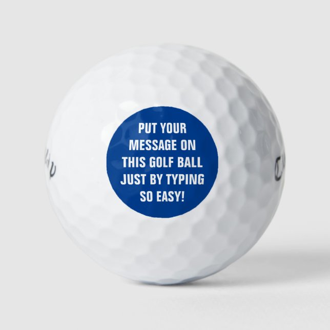 Personalisierte Golfplätze Golfball (Vorderseite)