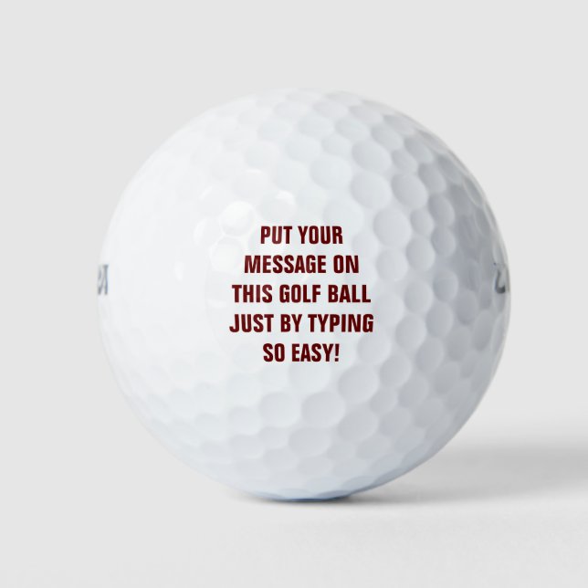 Personalisierte Golfplätze Golfball (Vorderseite)