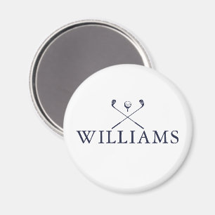 Personalisierte Golfschläger in Marineblau mit Nam Magnet