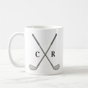 Personalisierte Golfschläger Kaffeetasse