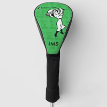 Personalisierte Golfspielerin Cartoon
